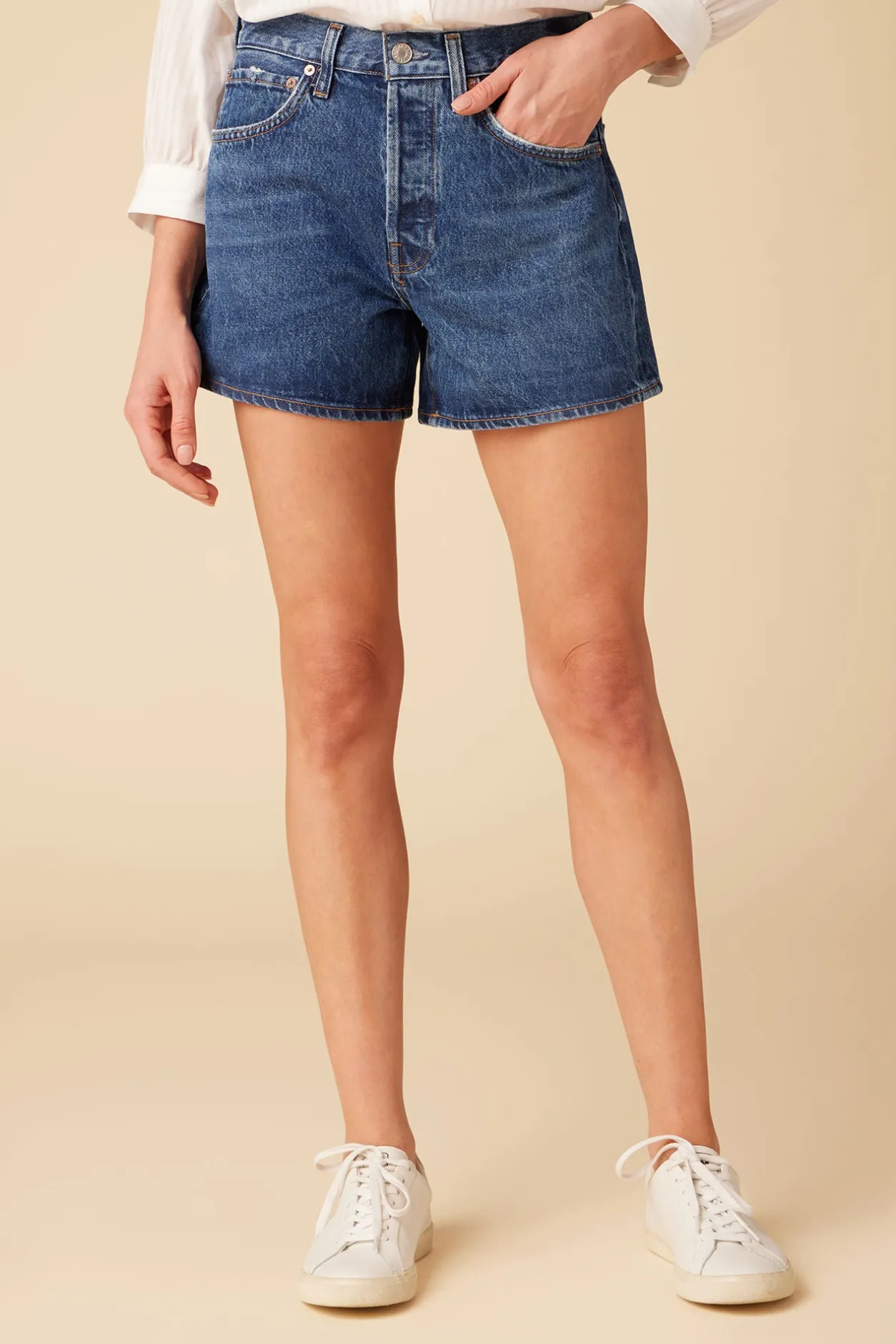 Amour Vert Clearance*AGOLDE Parker Long Denim Short