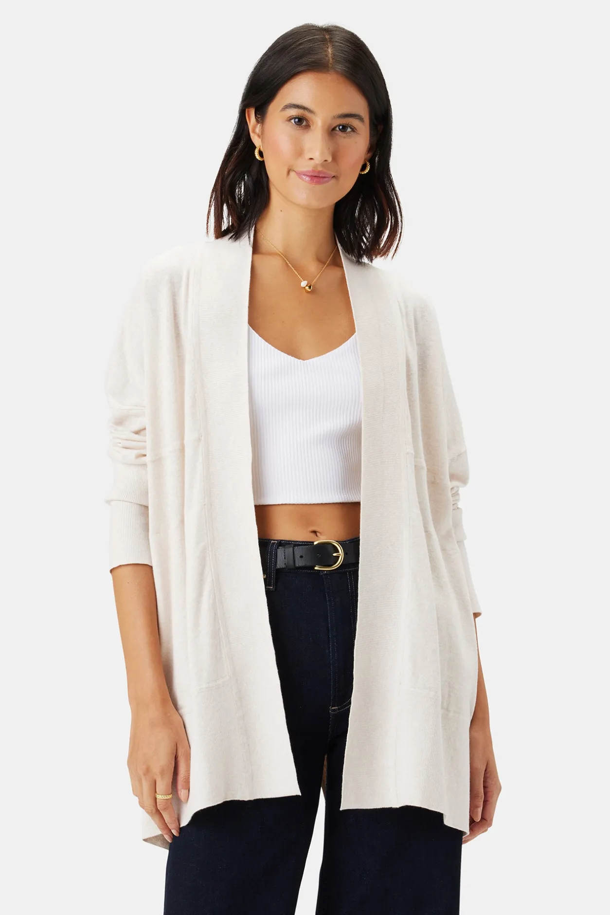 Amour Vert Sweaters & Cardigans | Clearance*Bailey Flaxen Eco Cardigan