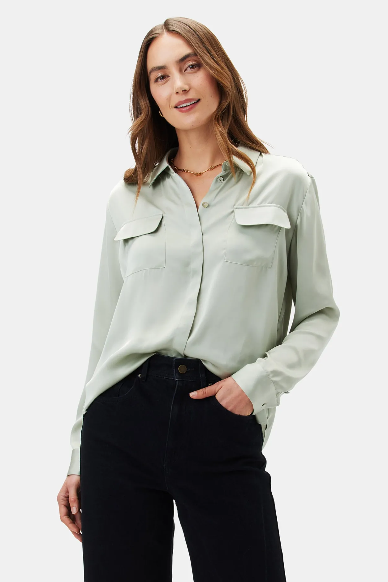 Amour Vert Blouses & Shirts | Tops*Bixby Pocket Blouse