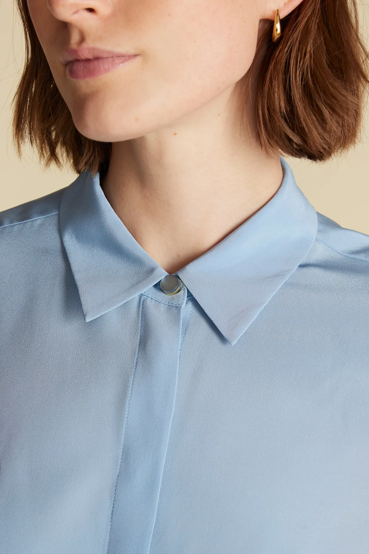 Amour Vert Tops | Blouses & Shirts*Bixby Washable Silk Blouse