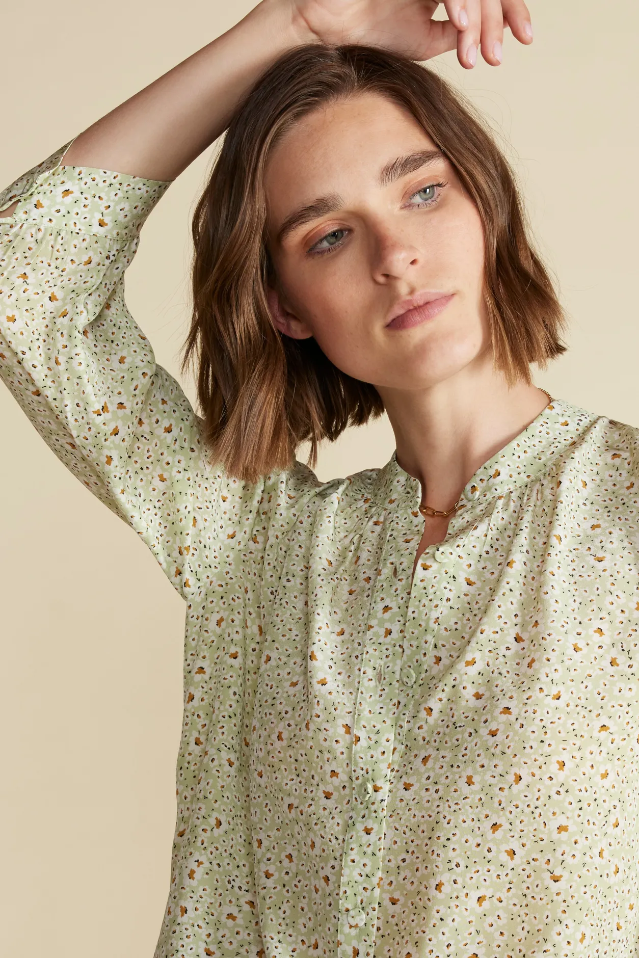 Amour Vert Tops | Clearance*Charlotte Washable Silk Blouse