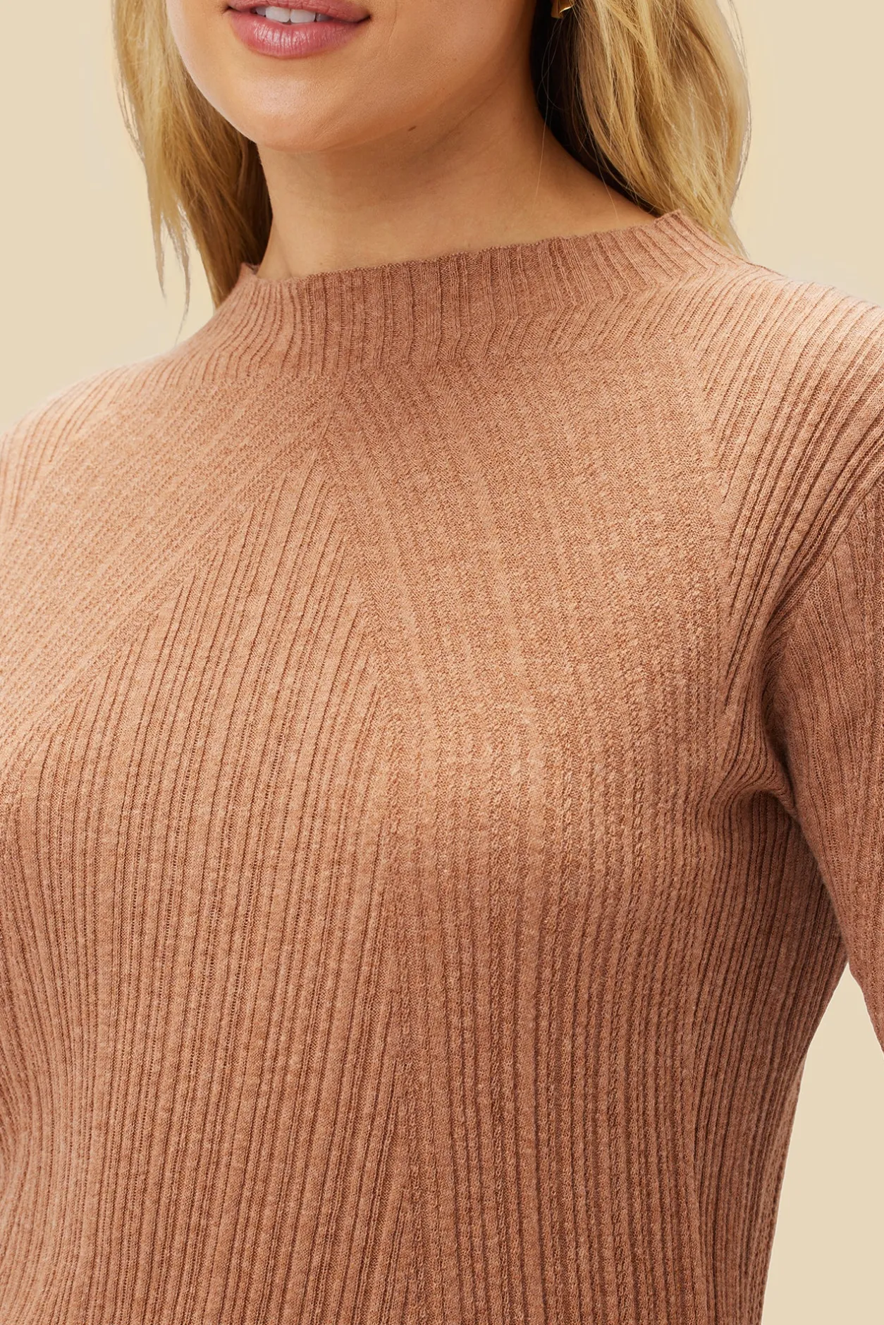 Amour Vert Tops | Clearance*Claire Mock Neck Sweater