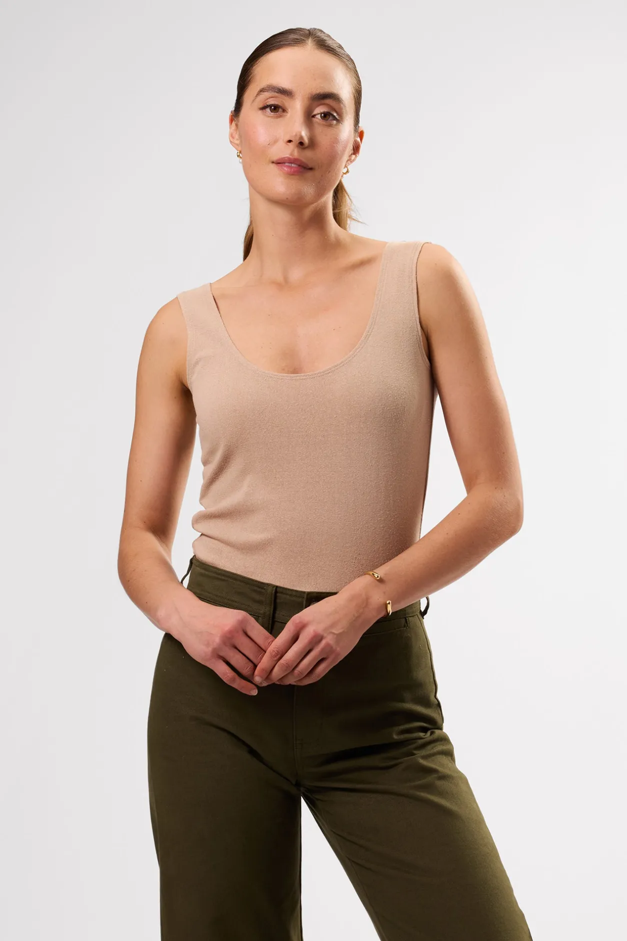 Amour Vert Tops | Clearance*Clarisse Silk Knit Tank