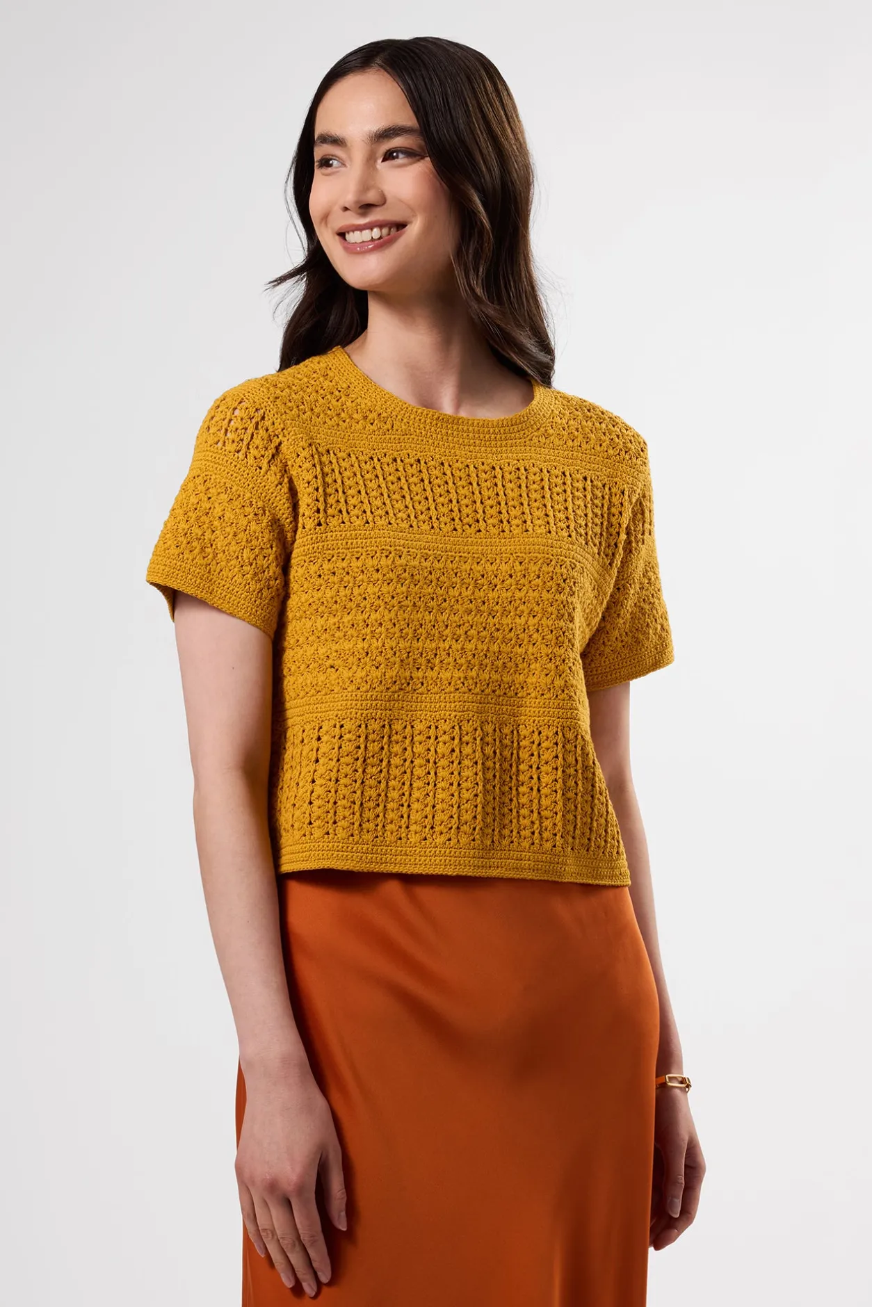 Amour Vert Tops | Clearance*Crochet T Shirt