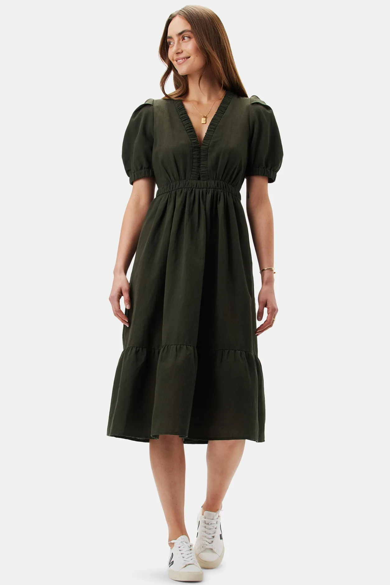 Amour Vert Dresses | Clearance*Danielle Cotton Linen Dress