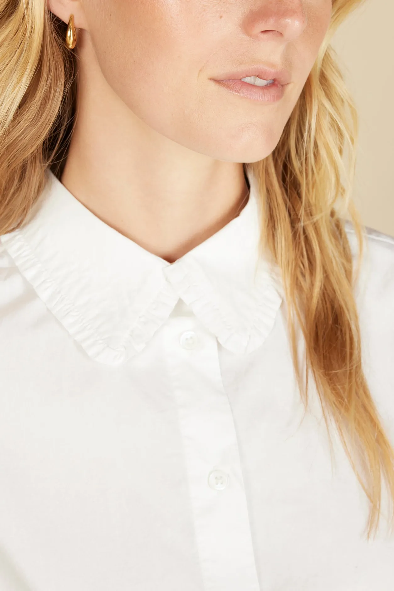 Amour Vert Blouses & Shirts | Tops*Edelie Ruffled Poplin Shirt