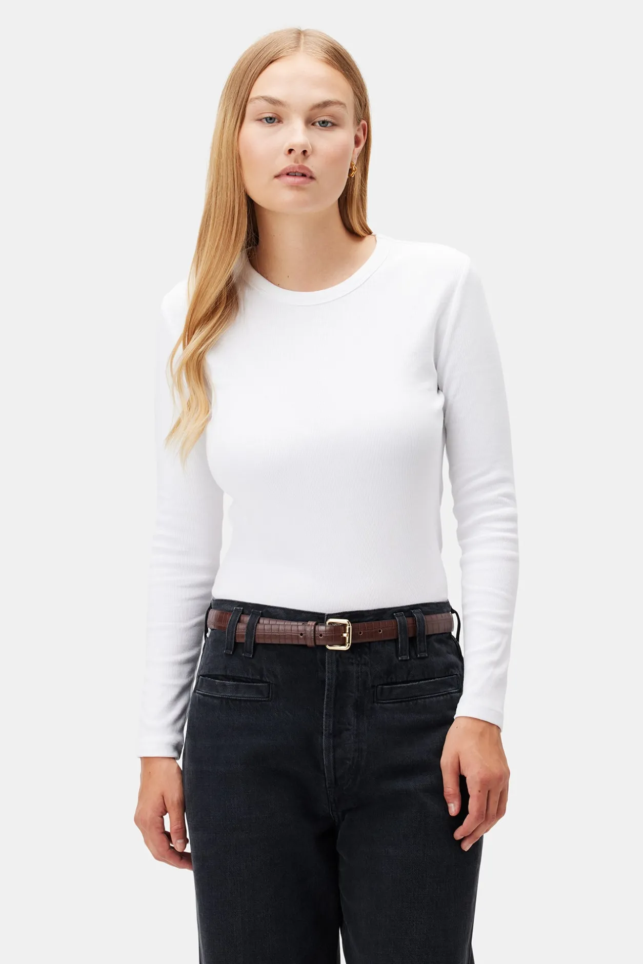 Amour Vert Tops | Tees*Eleanor Long Sleeve Baby Rib Tee