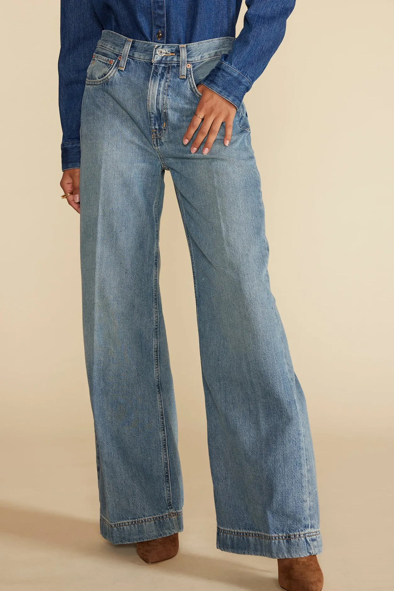 Amour Vert Pants | Denim*ETICA Devon Wide Leg Jean