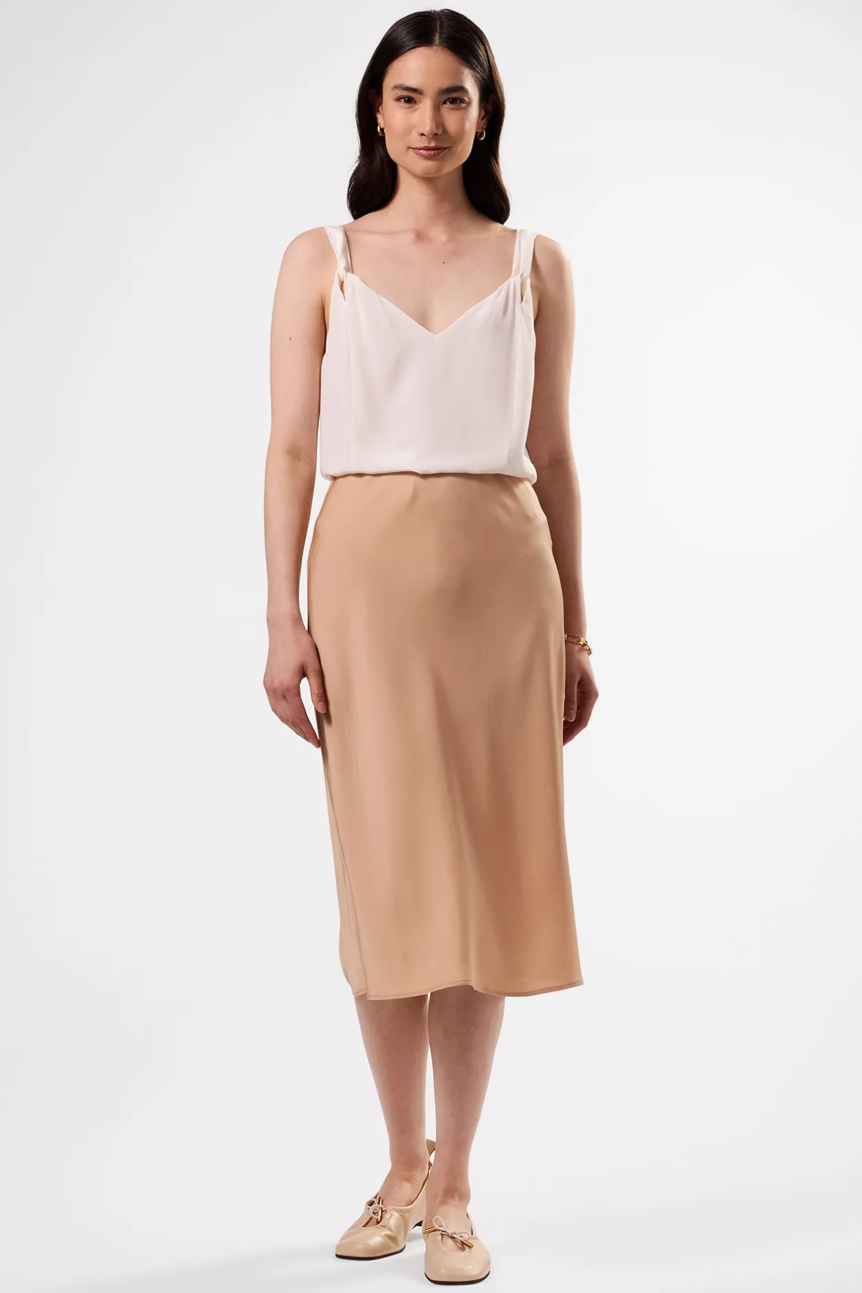 Amour Vert Skirts | Clearance*Eve Stretch Silk Skirt