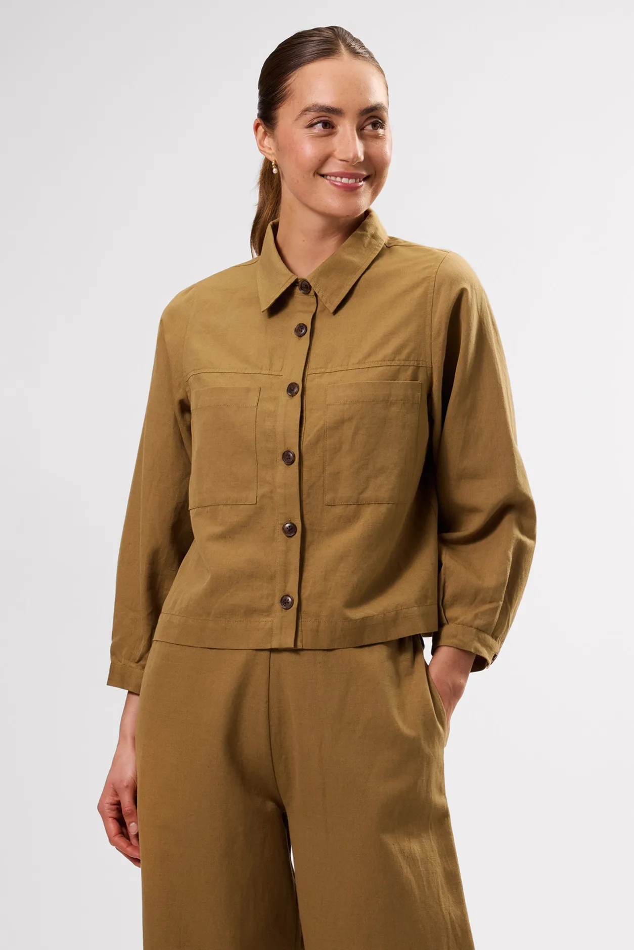 Amour Vert Clearance*Genevieve Cotton Linen Jacket