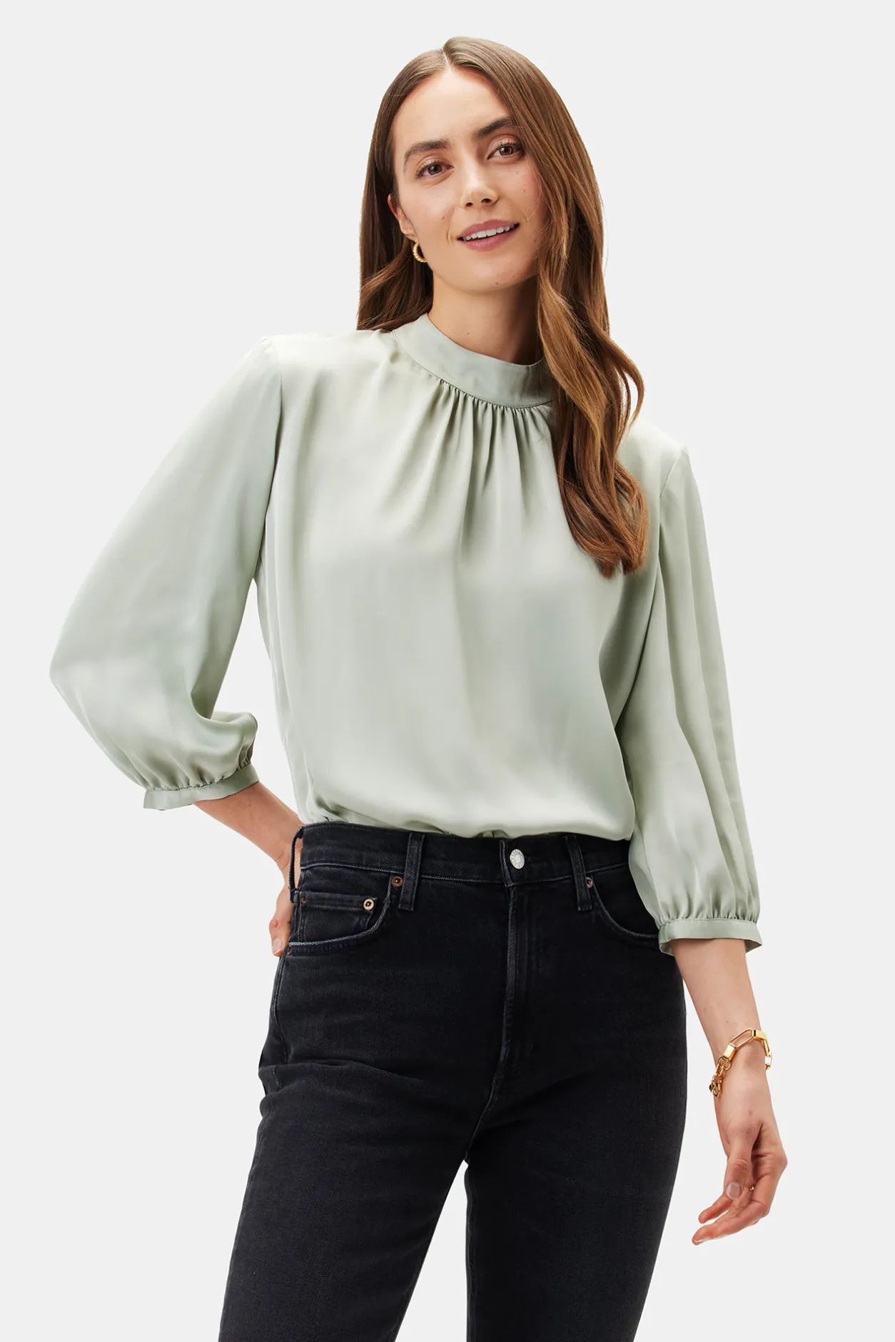 Amour Vert Tops | Clearance*Jeanne 3/4 Sleeve Blouse