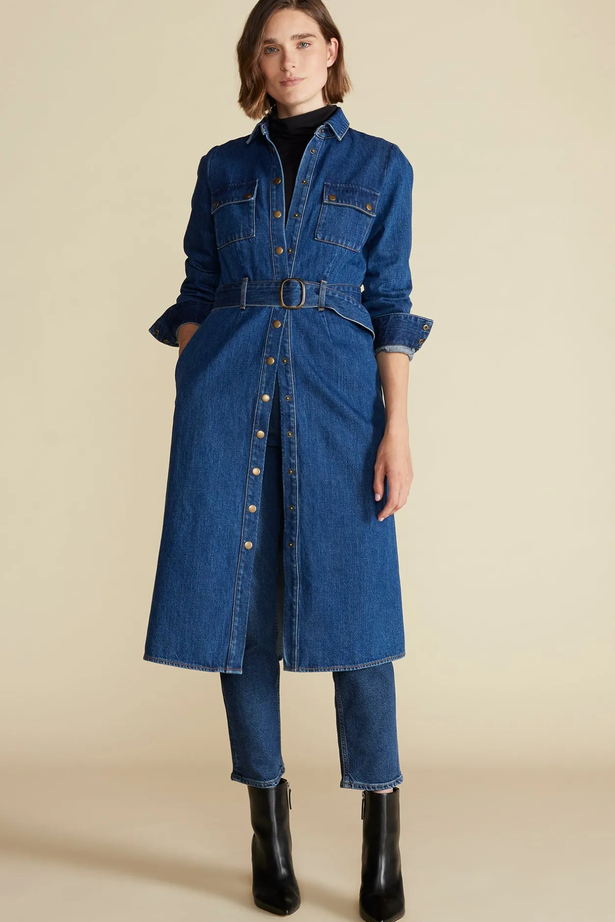 Amour Vert Dresses | Denim*Joyce Denim Shirt Dress