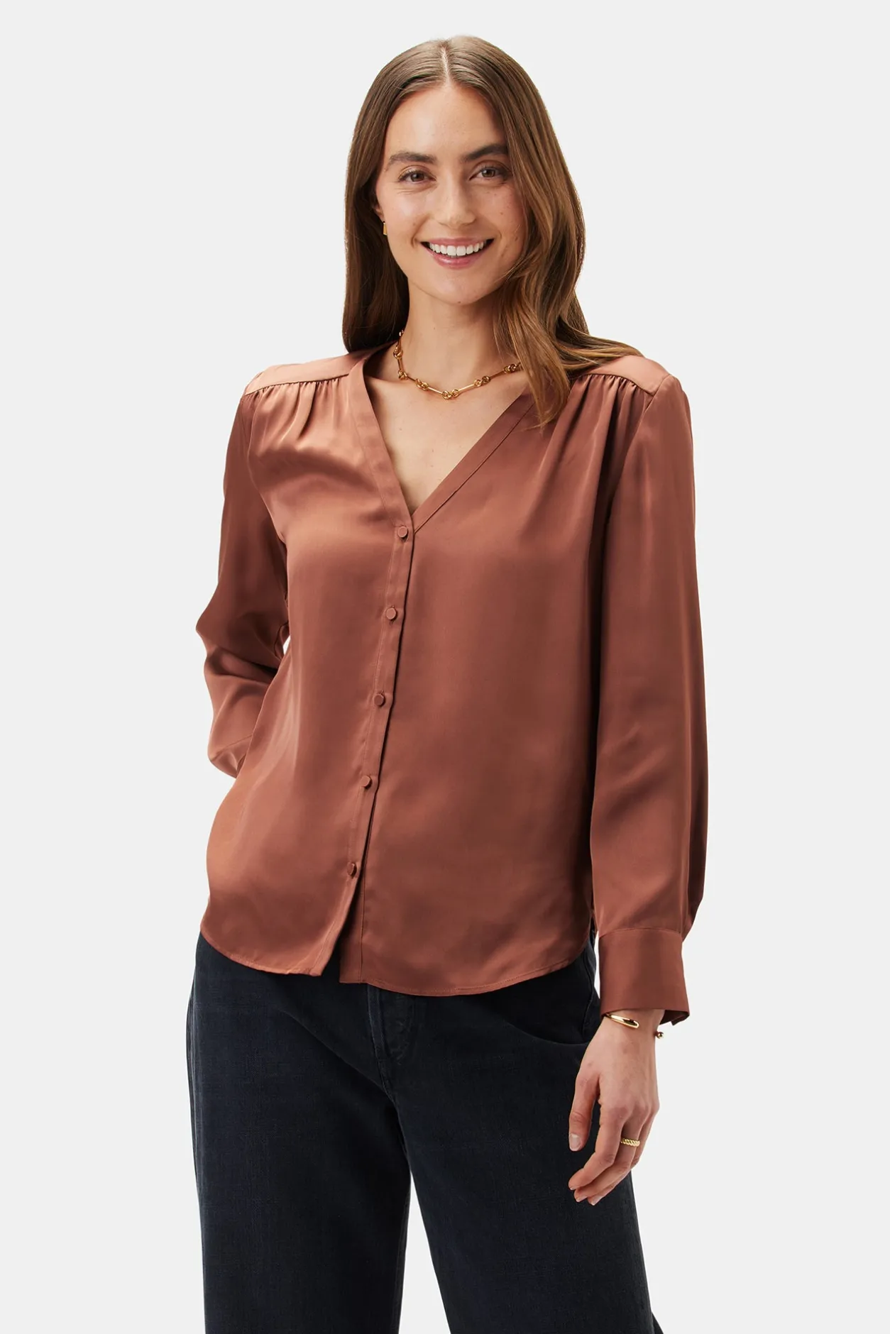 Amour Vert Blouses & Shirts | Tops*Kali Button Front Blouse