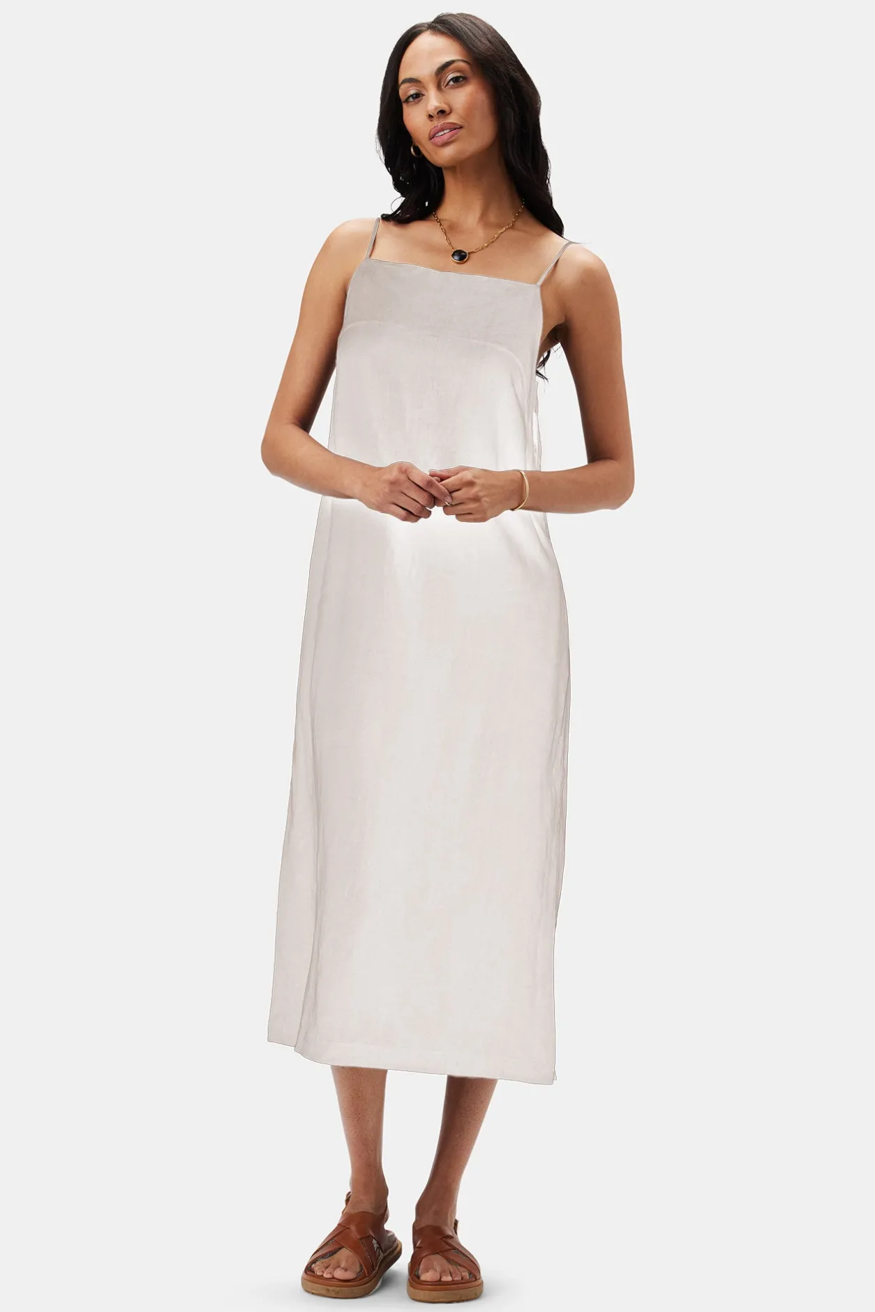 Amour Vert Dresses | Clearance*Lilly Pilly Kai Organic Linen Slip Dress