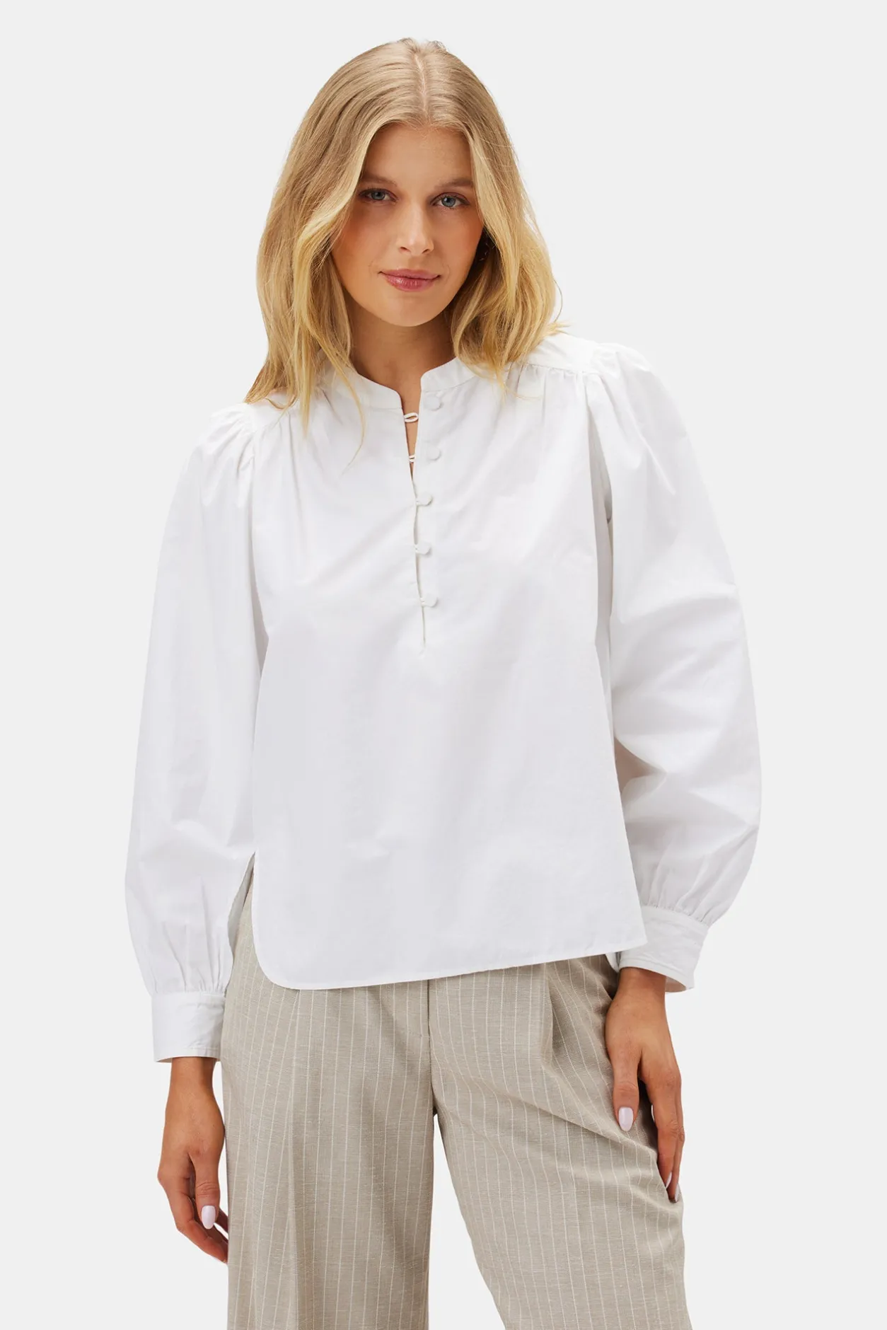 Amour Vert Tops | Clearance*Lucie Organic Cotton Poplin Blouse