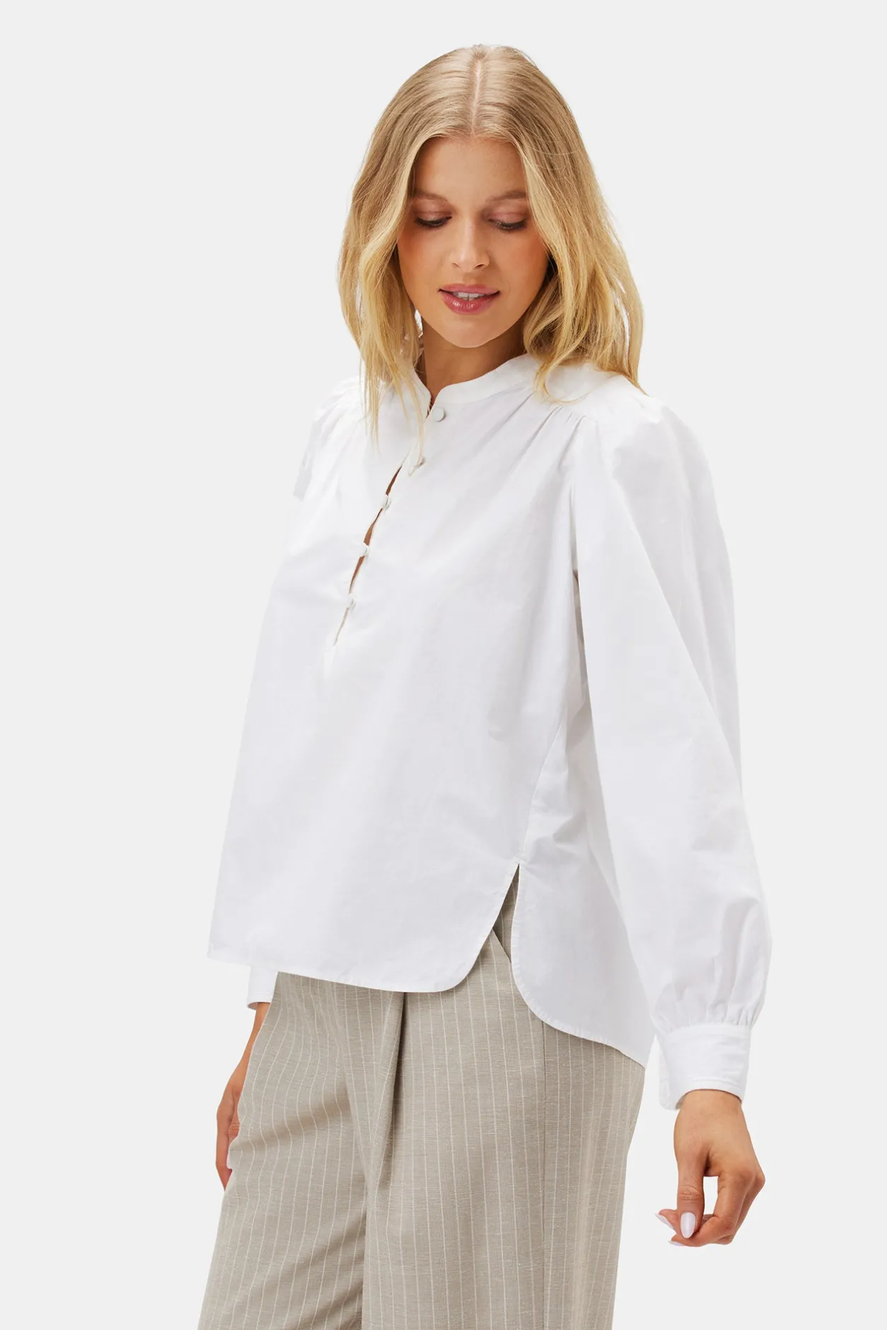 Amour Vert Tops | Clearance*Lucie Organic Cotton Poplin Blouse