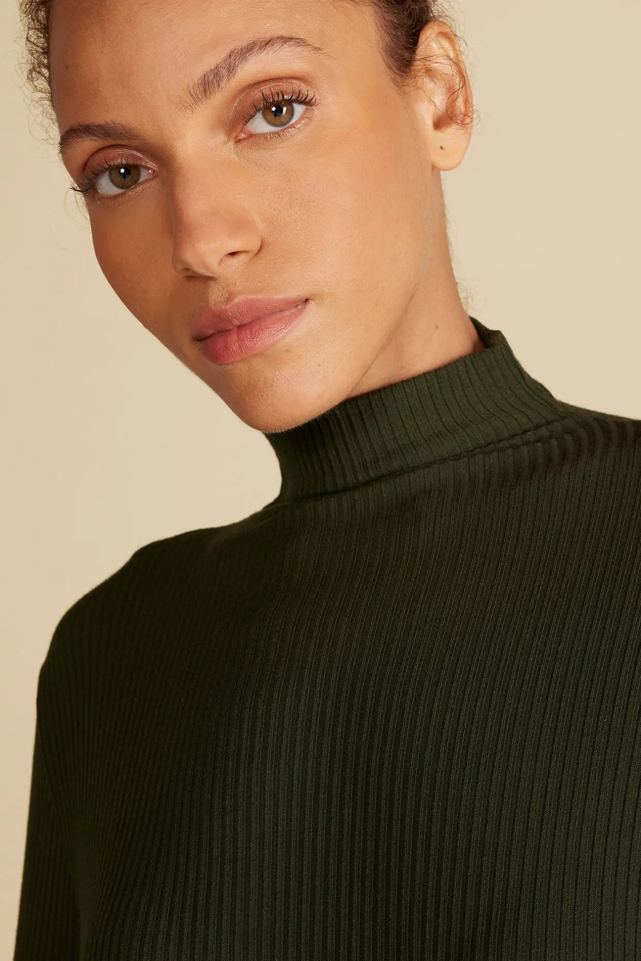 Amour Vert Tops*Lux Paris Rib Turtleneck