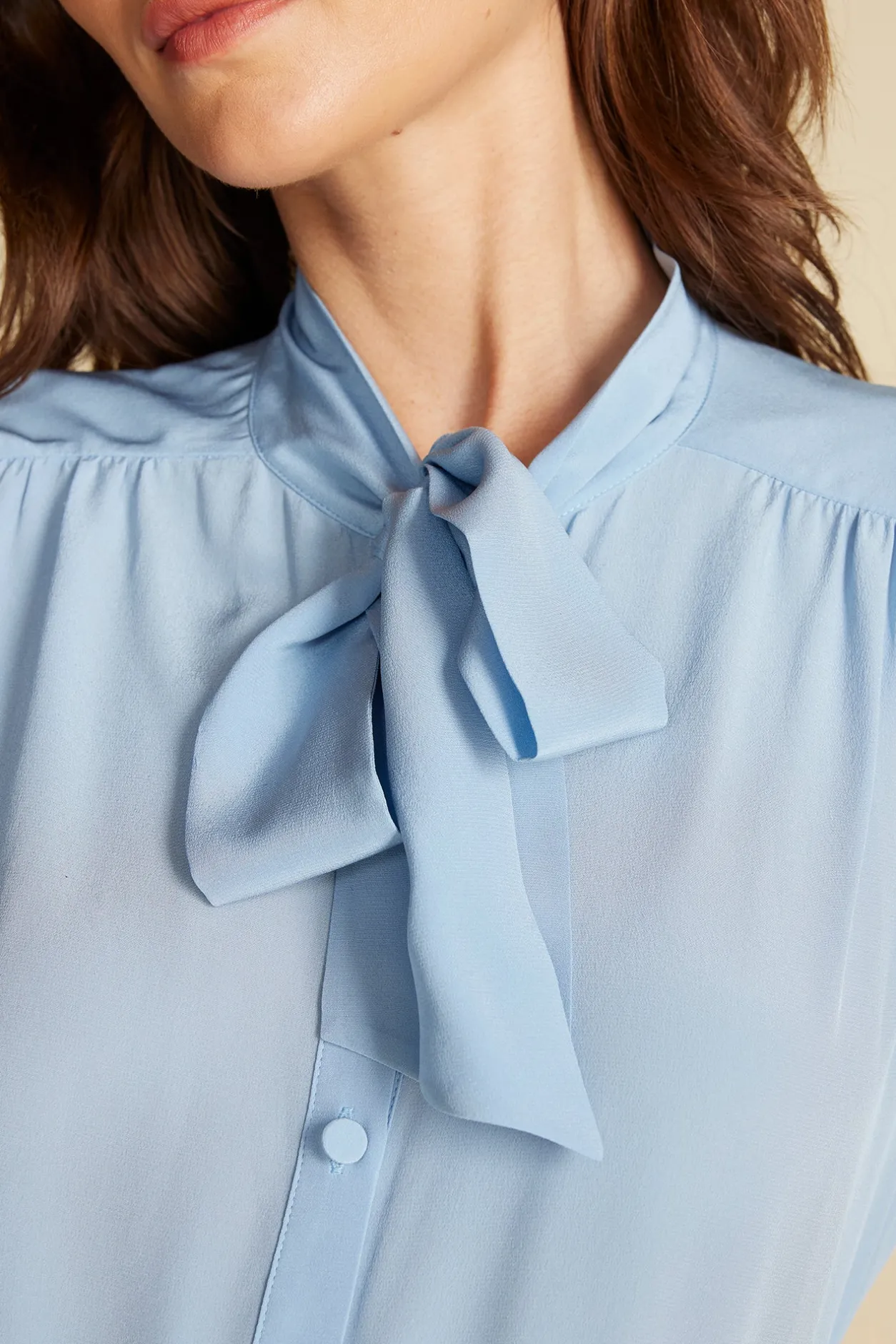 Amour Vert Blouses & Shirts | Tops*Milla Washable Silk Bow Blouse