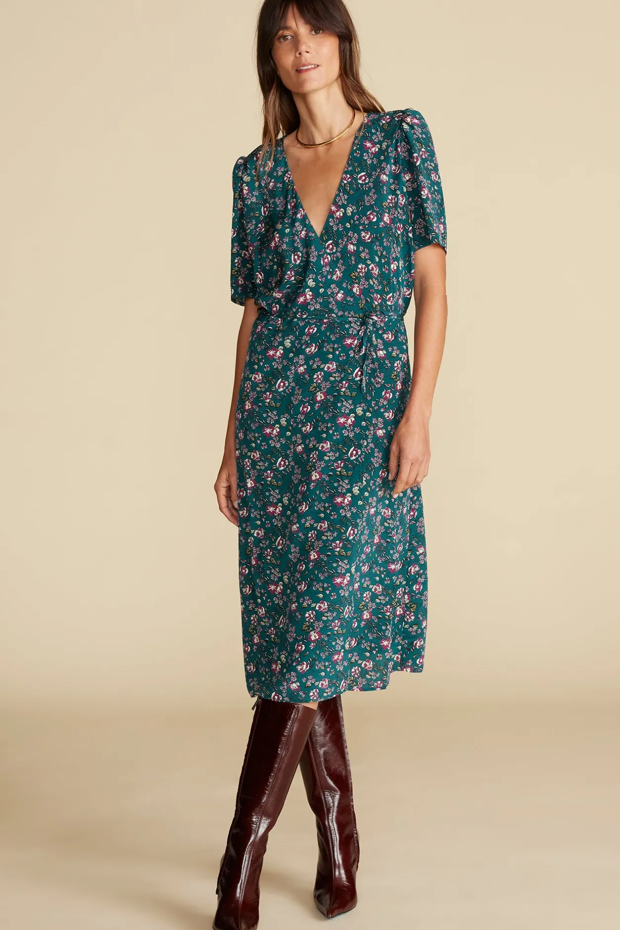 Amour Vert Dresses*Nicolette Washable Silk Dress