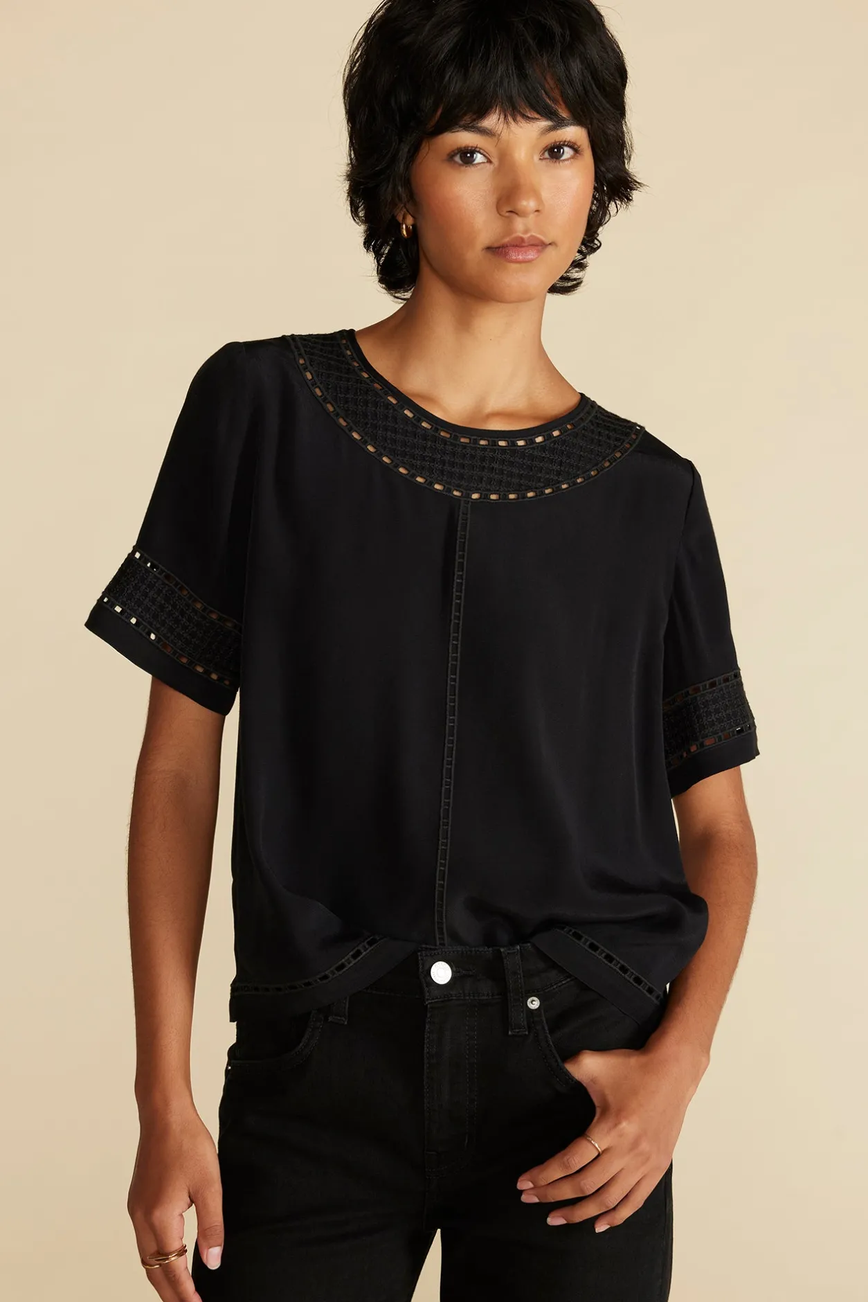 Amour Vert Blouses & Shirts | Tops*Odilia Embroidered Viscose Top