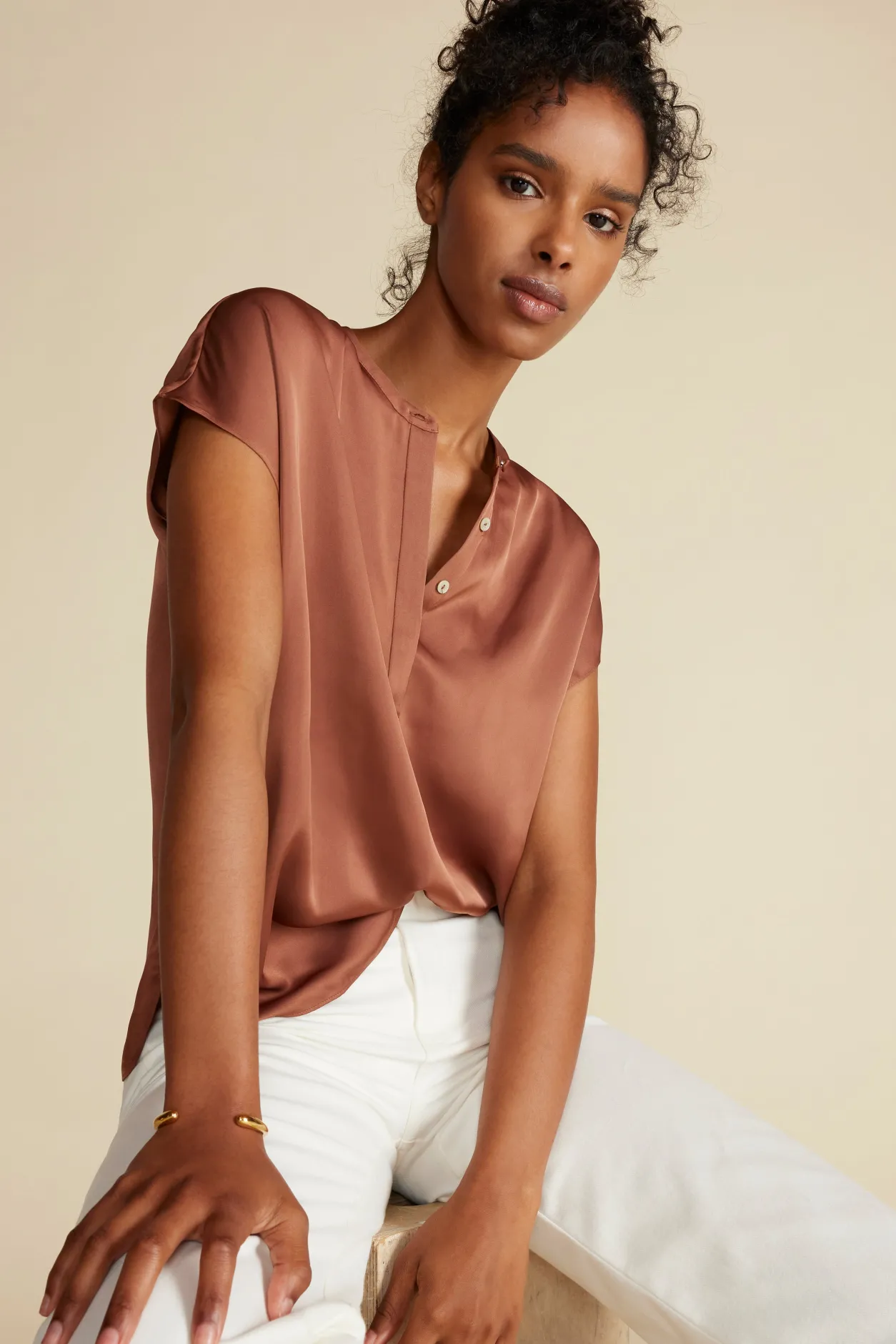 Amour Vert Blouses & Shirts | Tops*Ren Recycled Sateen Blouse