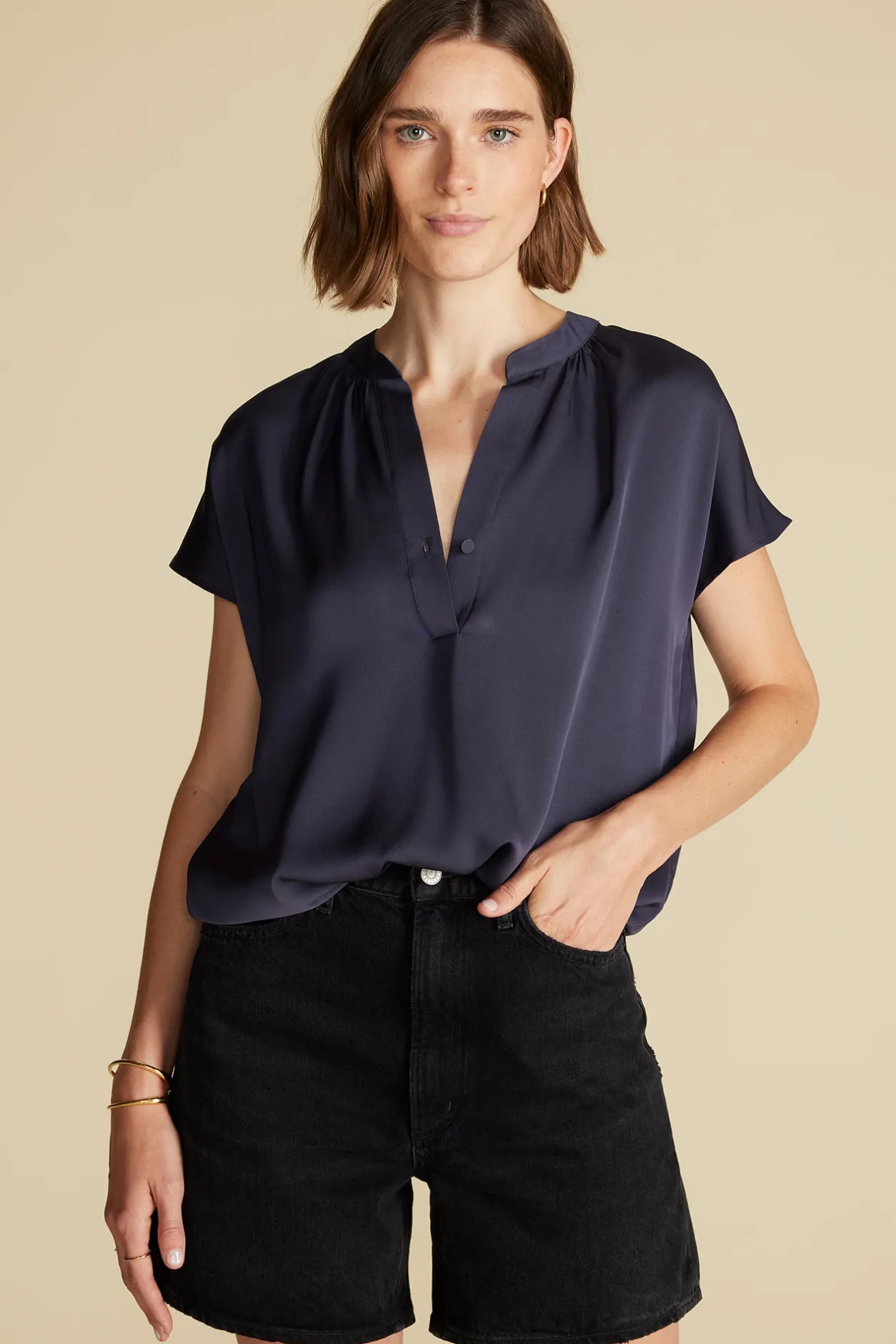 Amour Vert Blouses & Shirts | Tops*Renata Stretch Silk Blouse