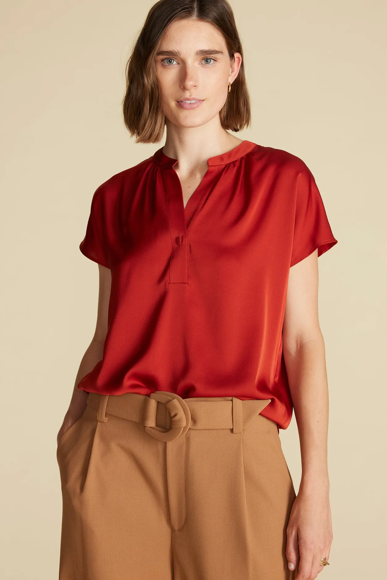 Amour Vert Blouses & Shirts | Tops*Renata Stretch Silk Blouse