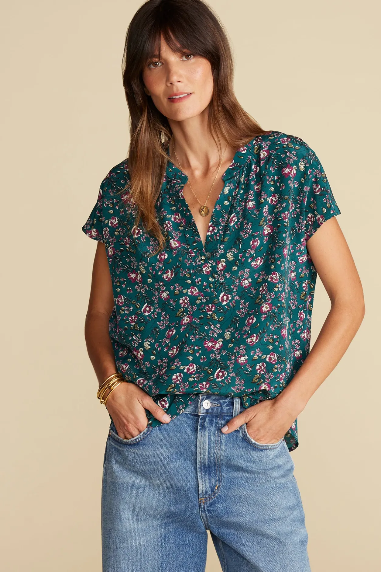 Amour Vert Blouses & Shirts | Tops*Renata Washable Silk Blouse