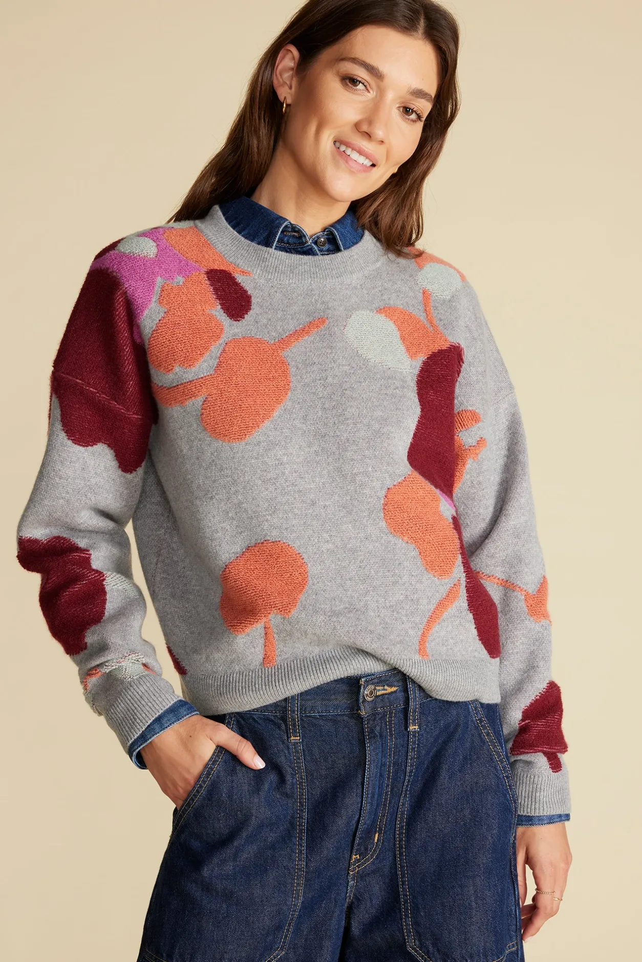 Amour Vert Sweaters & Cardigans*Rowan Jacquard Crew Neck Sweater