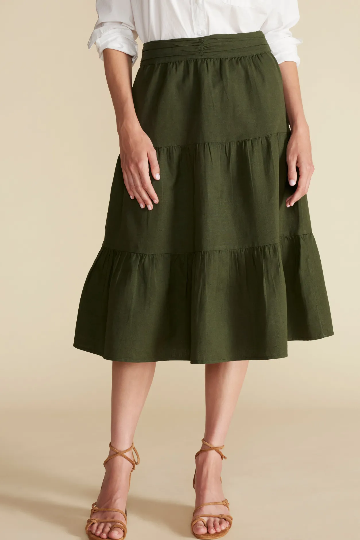 Amour Vert Skirts | Clearance*Silas Cotton Linen Skirt