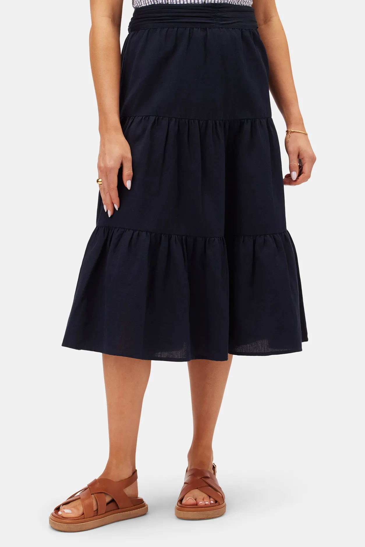 Amour Vert Skirts | Clearance*Silas Cotton Linen Skirt