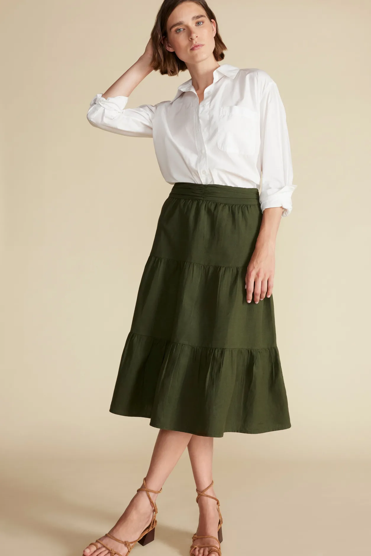 Amour Vert Skirts | Clearance*Silas Cotton Linen Skirt