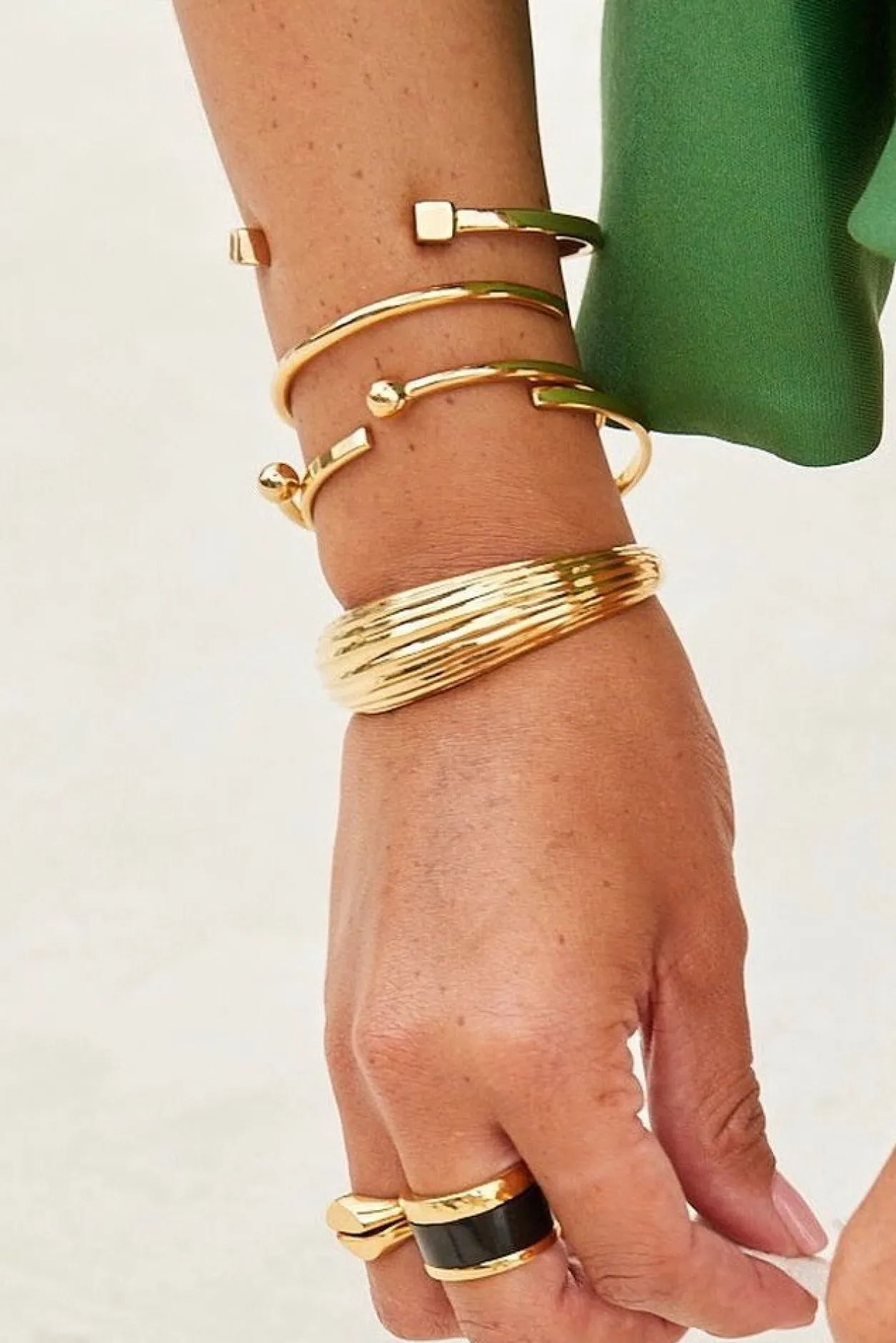 Amour Vert Jewelry*SOKO Mixed Shapes Stacking Cuffs