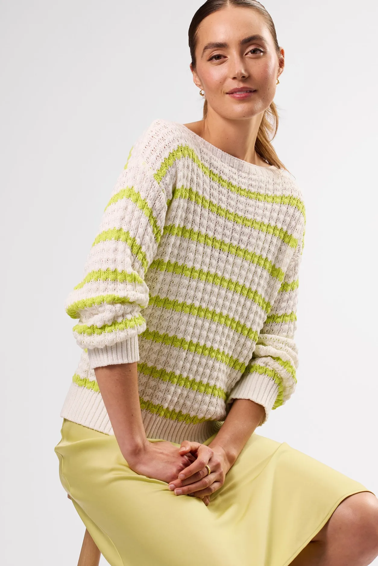 Amour Vert Sweaters & Cardigans | Clearance*Stripe Novelty Sweater