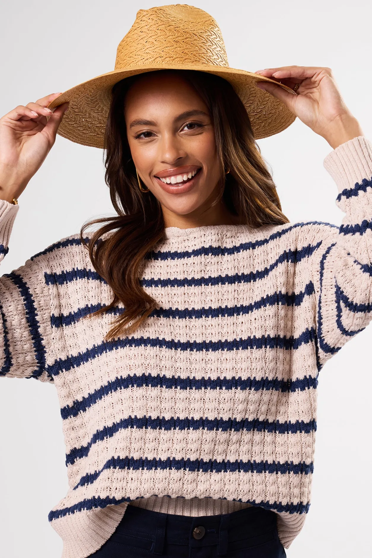 Amour Vert Sweaters & Cardigans | Clearance*Stripe Novelty Sweater