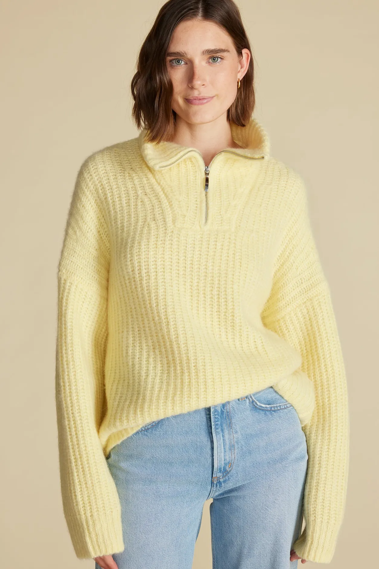 Amour Vert Sweaters & Cardigans | Clearance*Veronique Chunky Half Zip Pullover Sweater