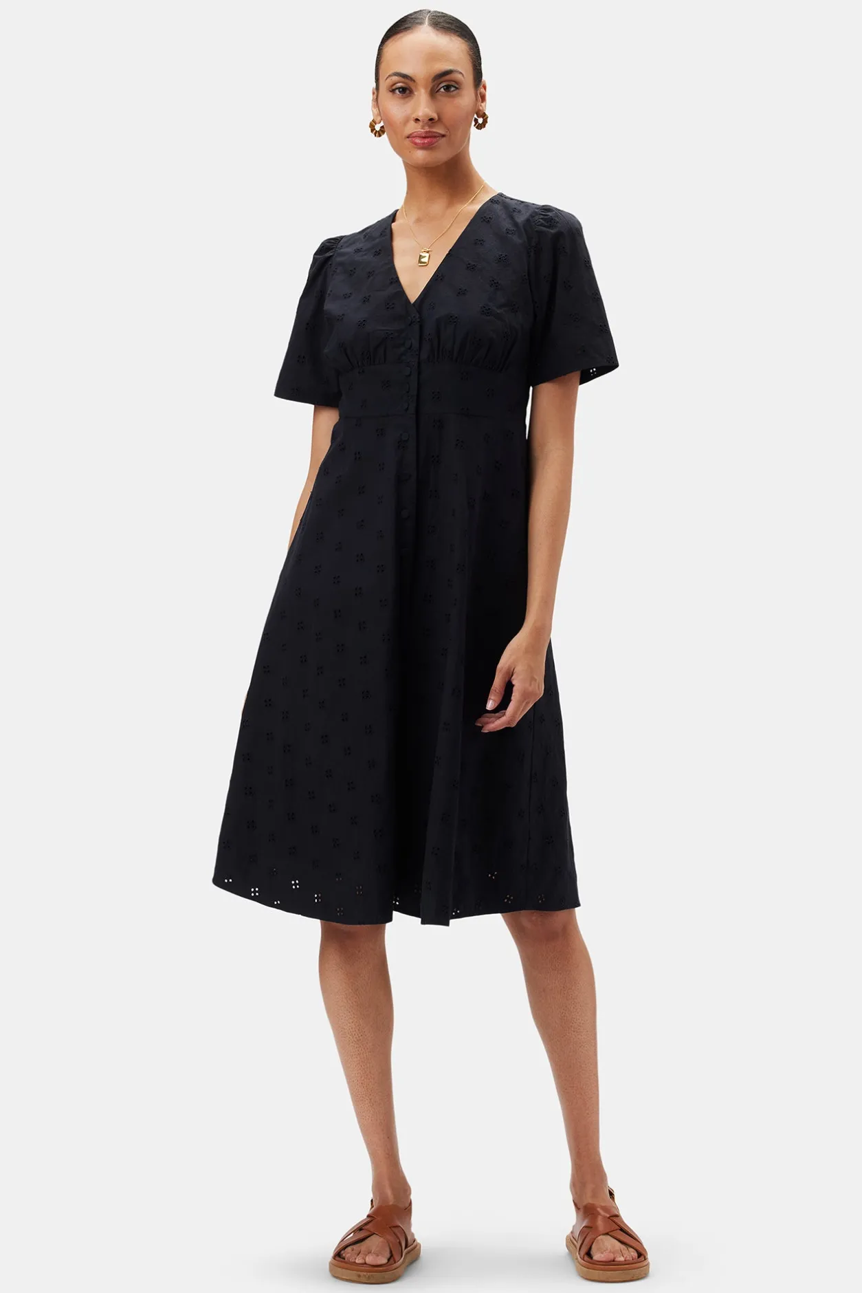 Amour Vert Dresses | Clearance*Violette Organic Cotton Eyelet Dress