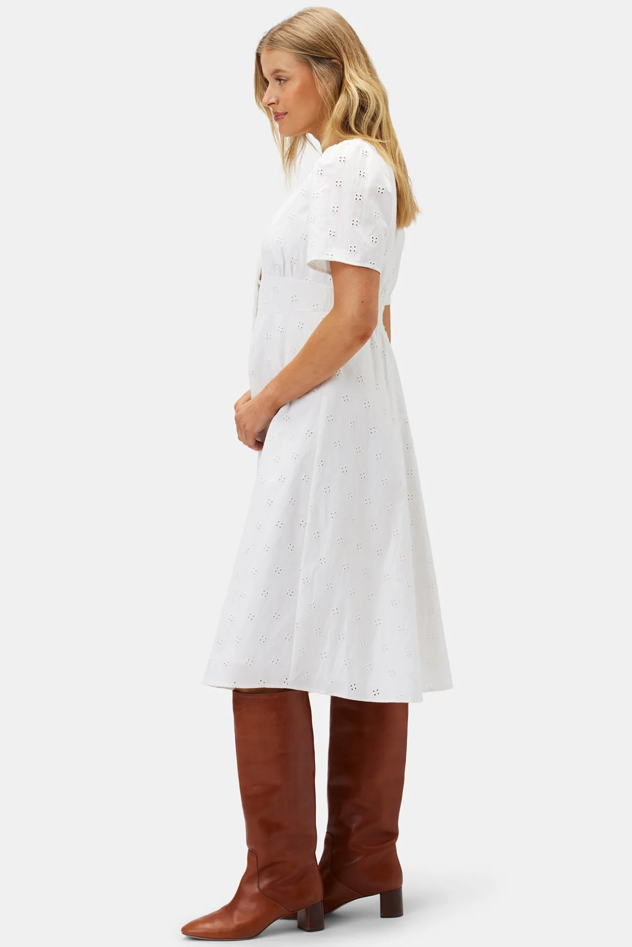 Amour Vert Dresses | Clearance*Violette Organic Cotton Eyelet Dress