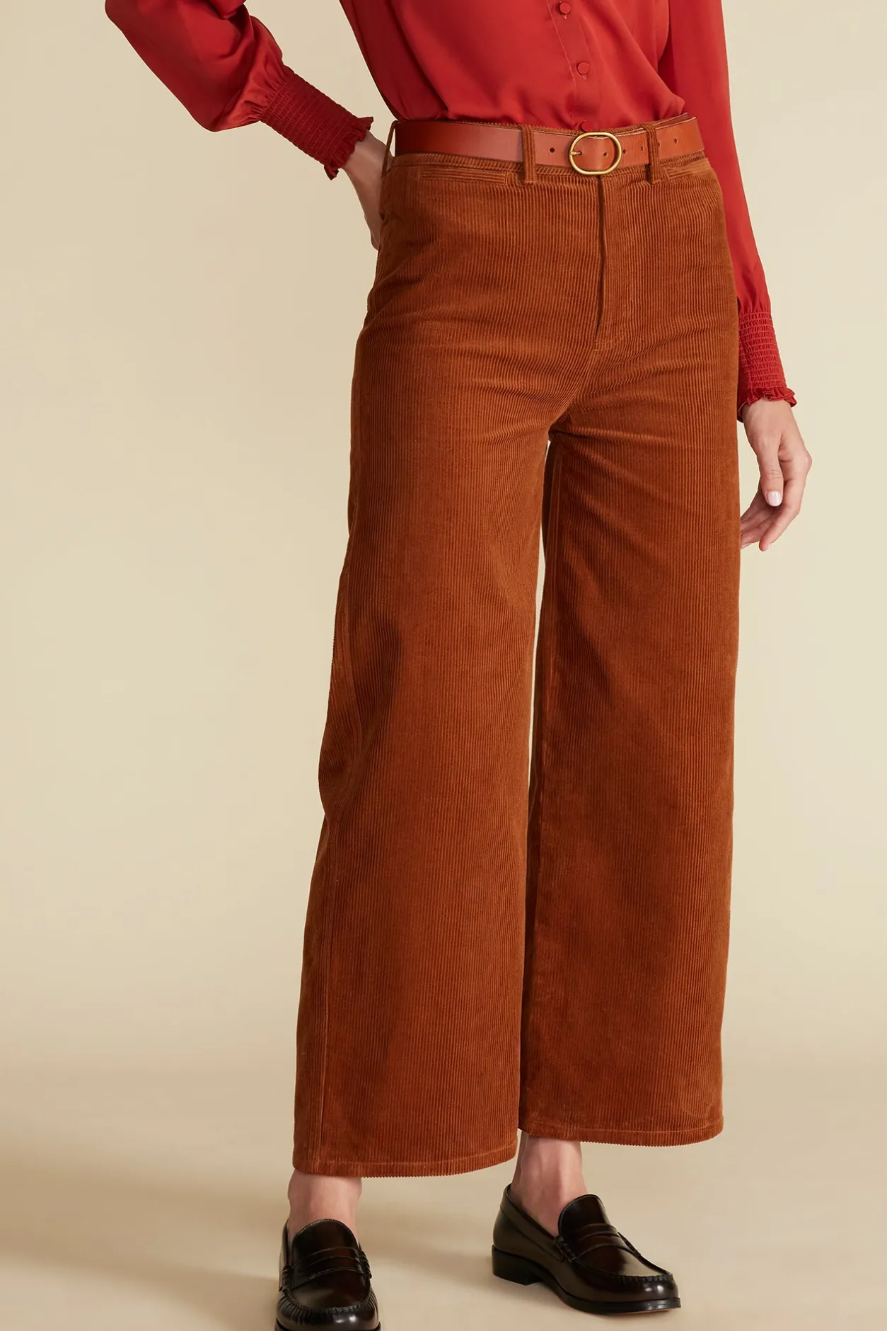 Amour Vert Pants | Clearance*Wide Leg Utility Corduroy Pant