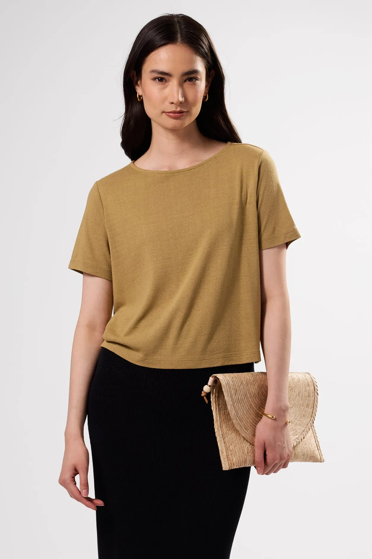 Amour Vert Tops | Tees*Yvette Silk Knit Tee