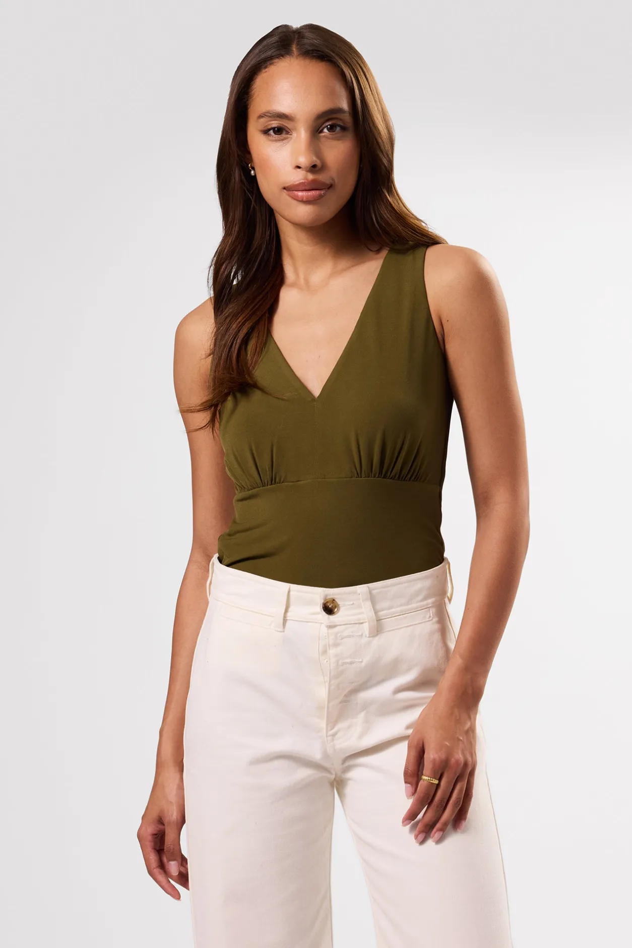 Amour Vert Tops | Clearance*Zoe Deep V Tank